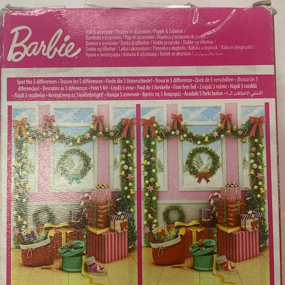 Barbie HOLIDAY BARBIE 2020 Brunette Mattel Barbie Floral Dress Outfit New In Box - Picture 3 of 9